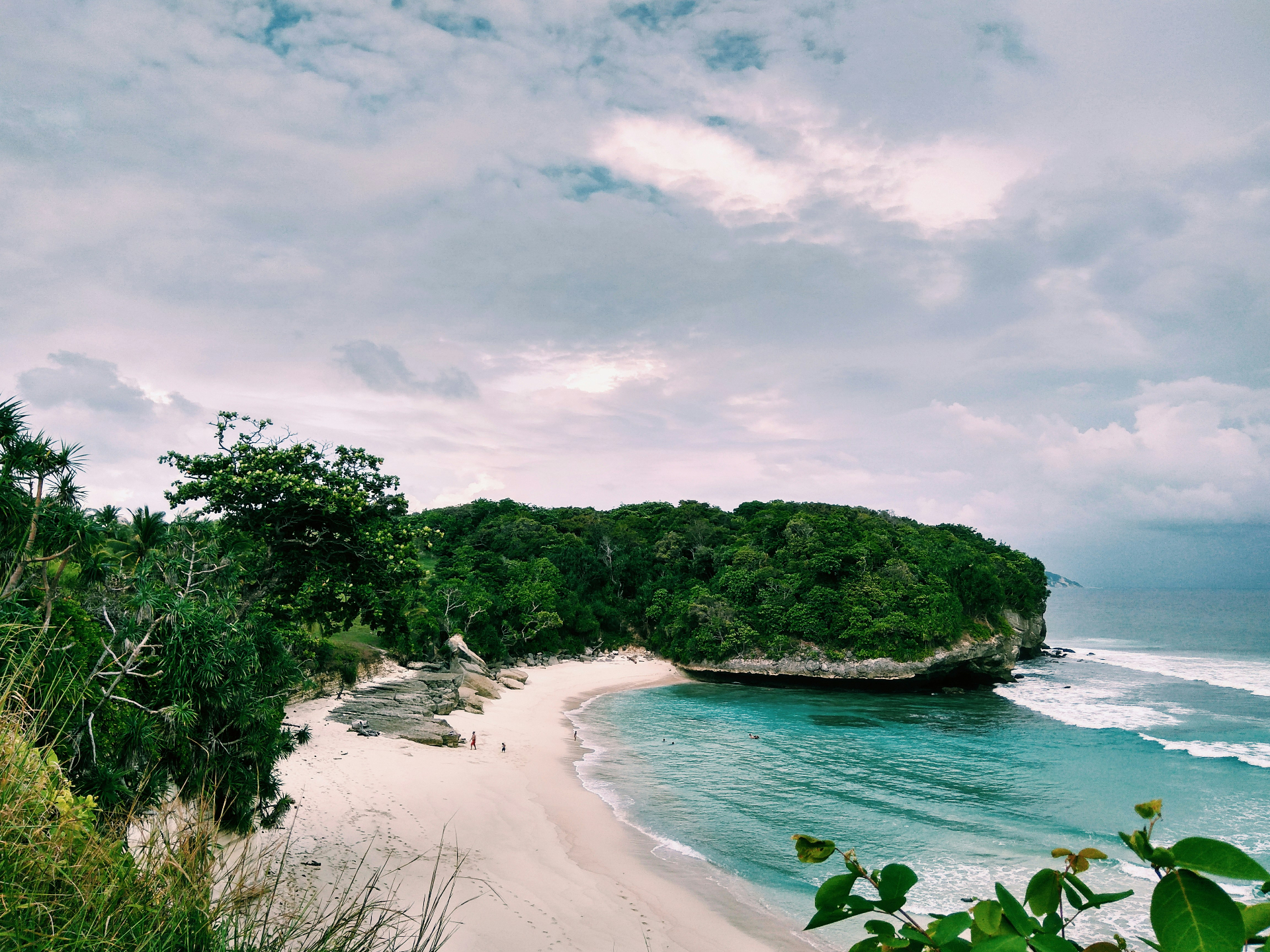 Hidden cove on the Sumba coastline