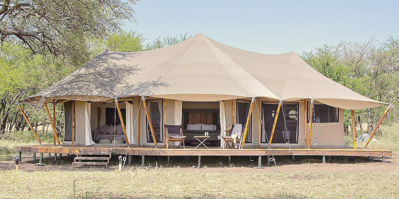Cherero Camp luxury tent exterior
