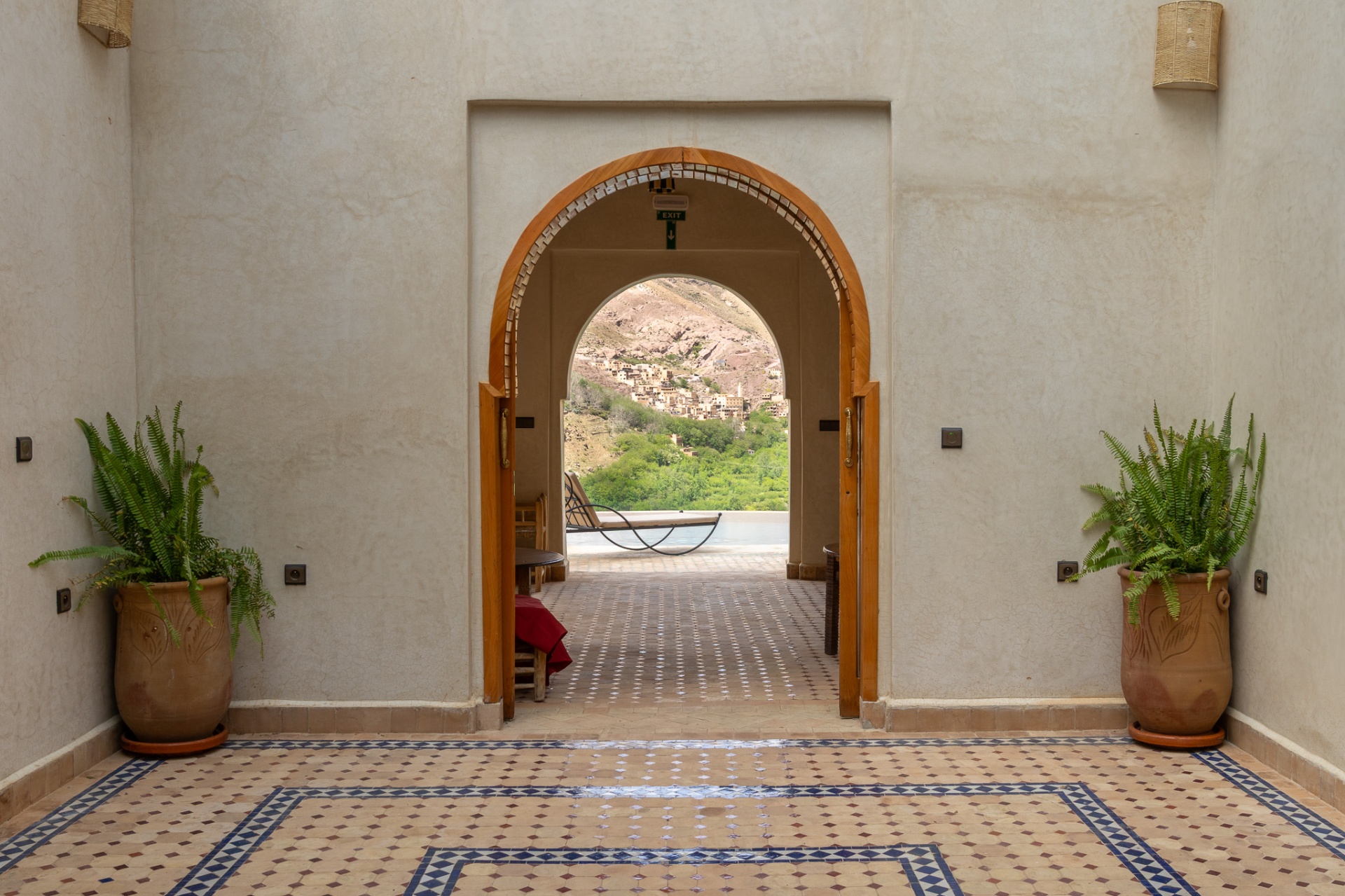 Traditional Moroccan archway entrance