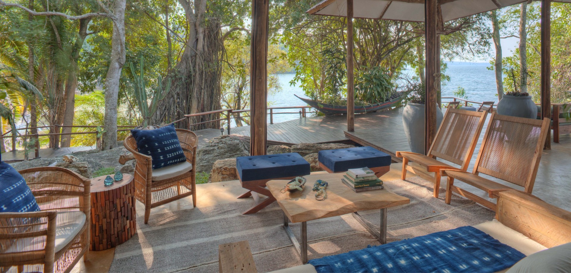 Rubondo Island lounge area