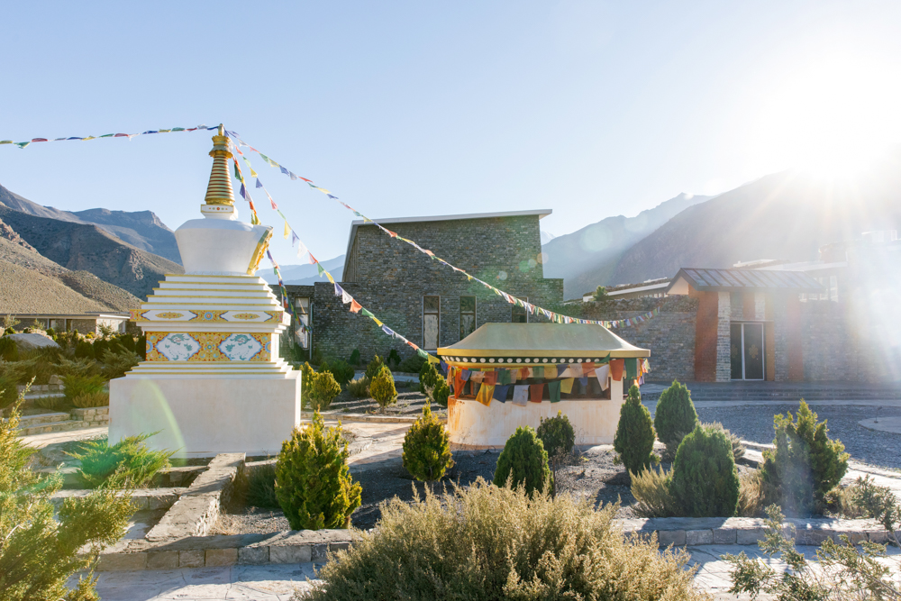 Stupa in the Mustang Valley near Shinta Mani