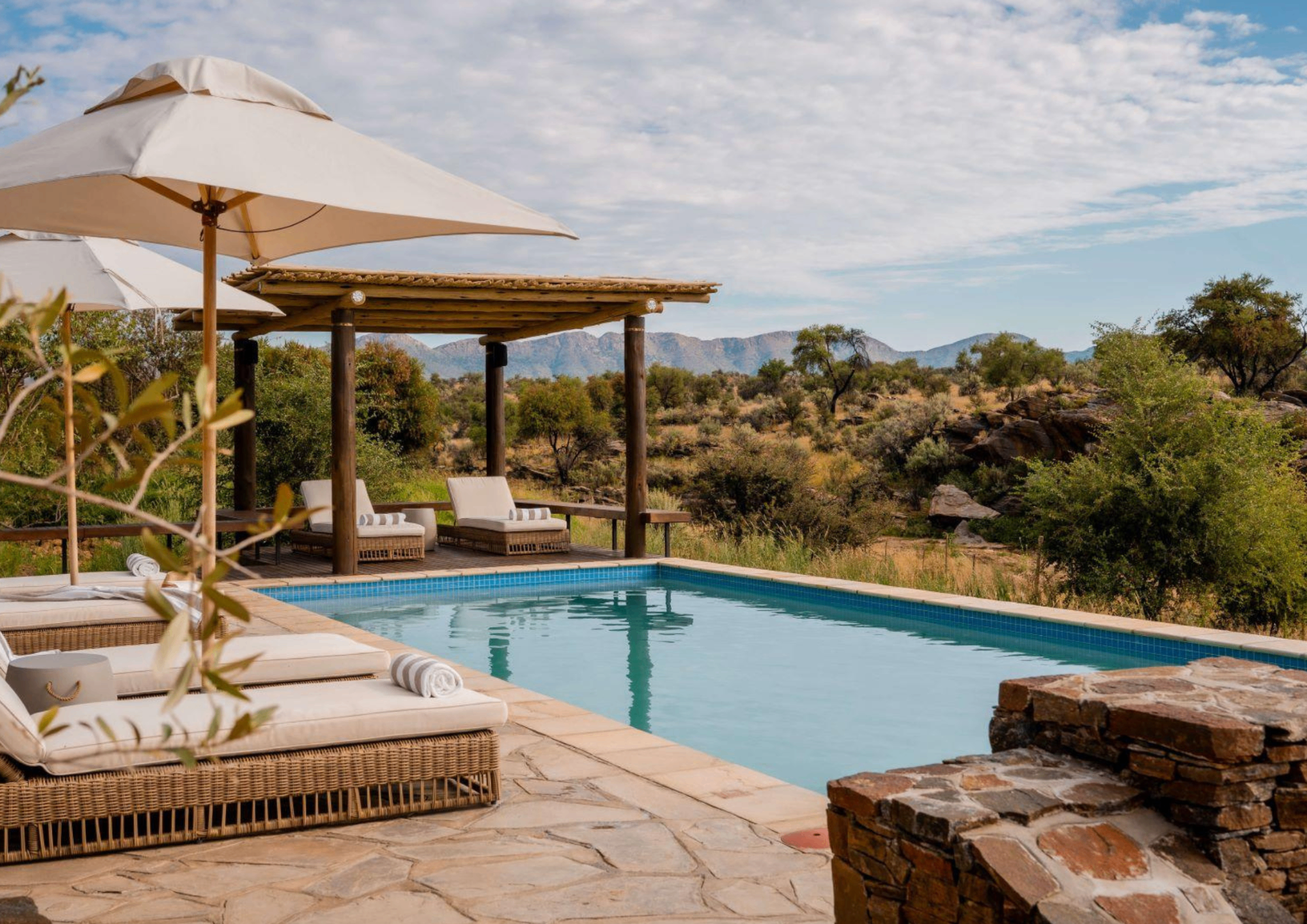 Waldeck Namibia Luxury Lodge aerial view